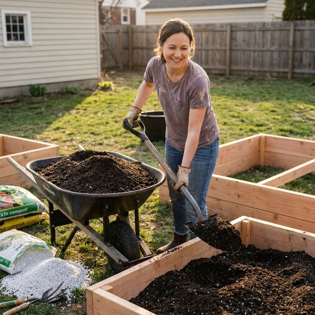 DIY Raised Bed Soil Mix Recipe