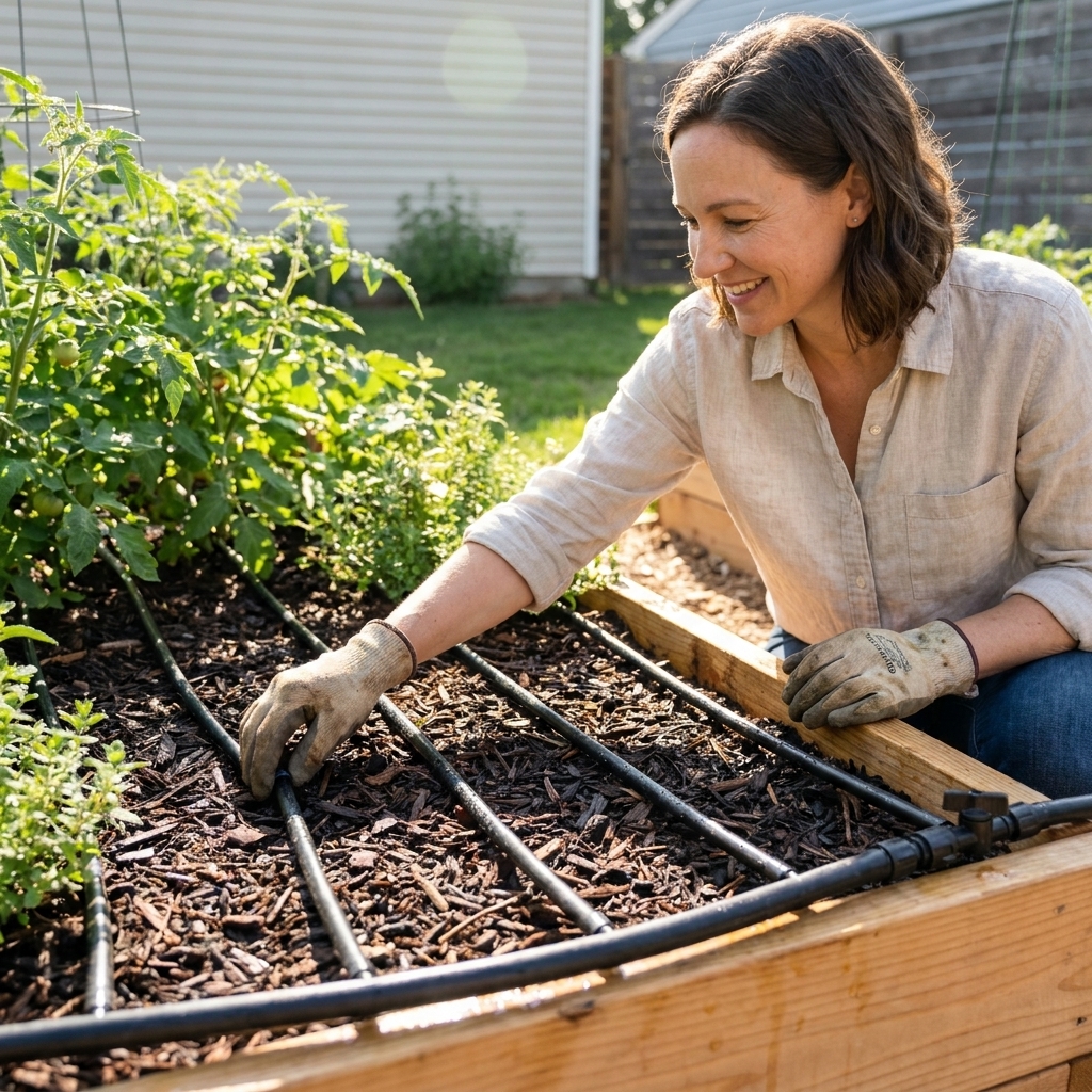 Install Drip Irrigation in Raised Beds