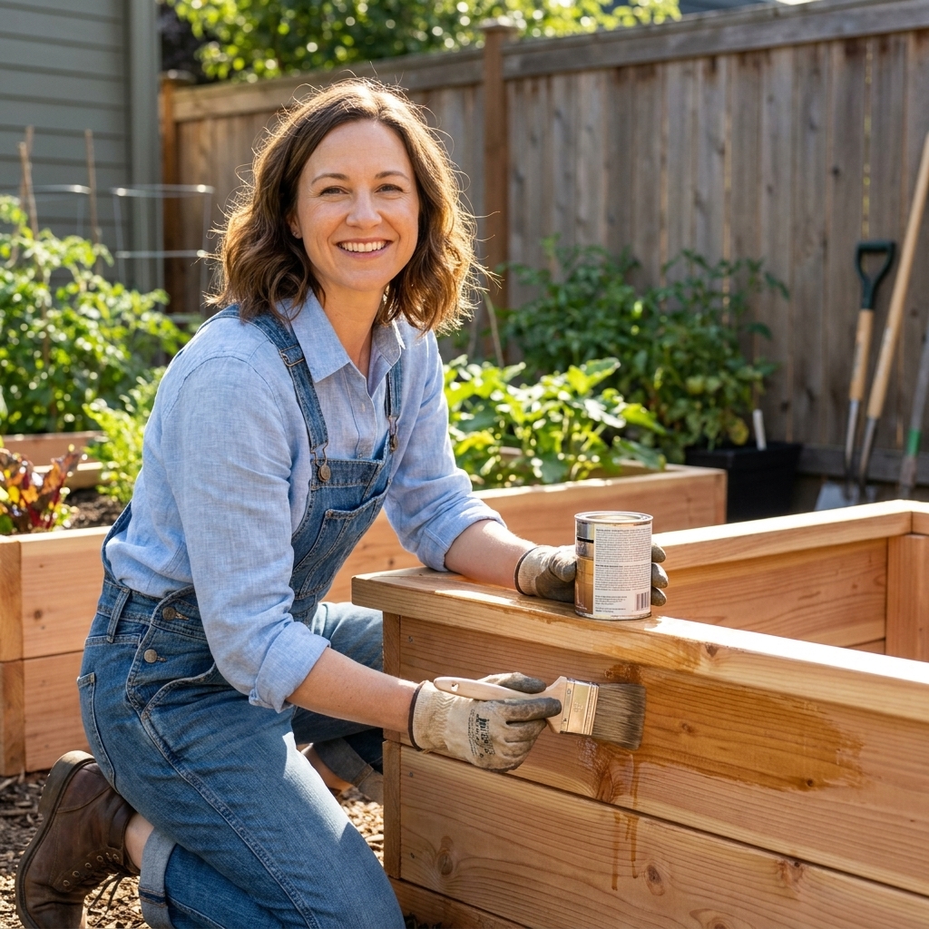 Waterproofing Wooden Raised Beds Safely