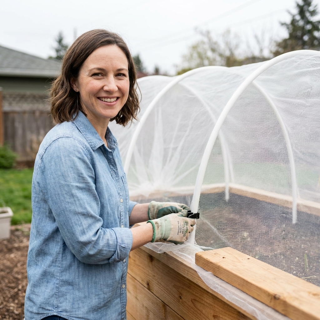 DIY PVC Hoop House for Raised Beds