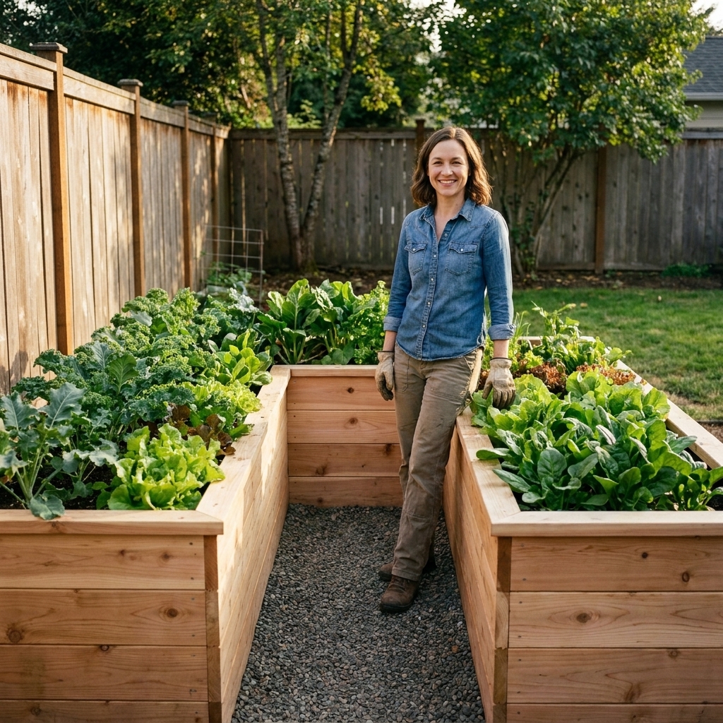 U-Shaped Raised Bed Plans for Small Yards