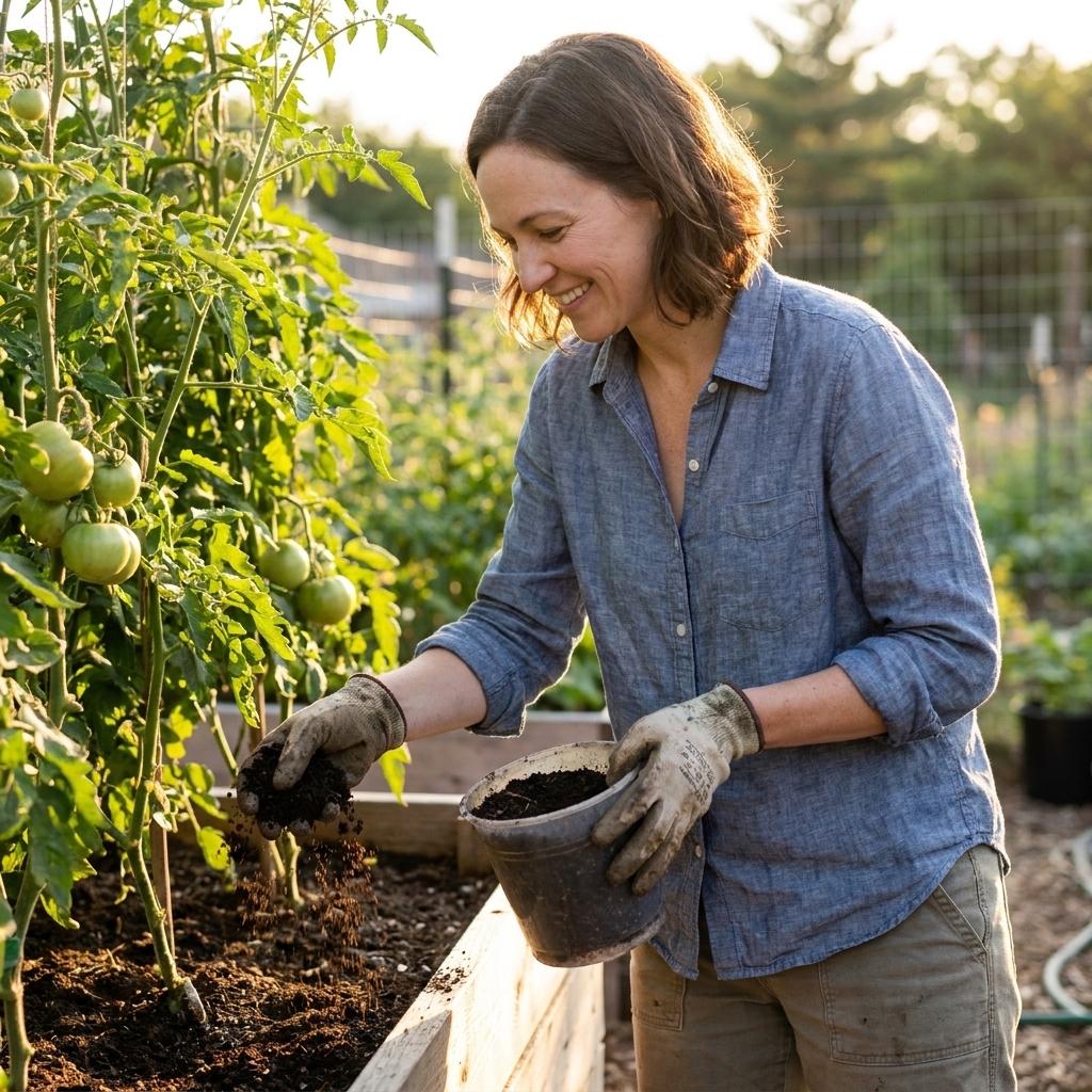 Mid-Season Fertilizing for Raised Beds