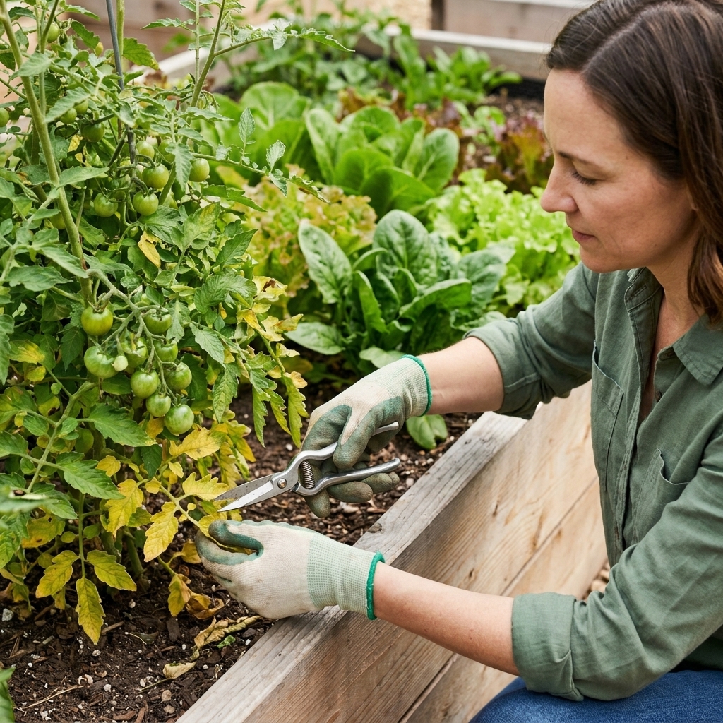 Pruning and Thinning for High-Density Raised Beds