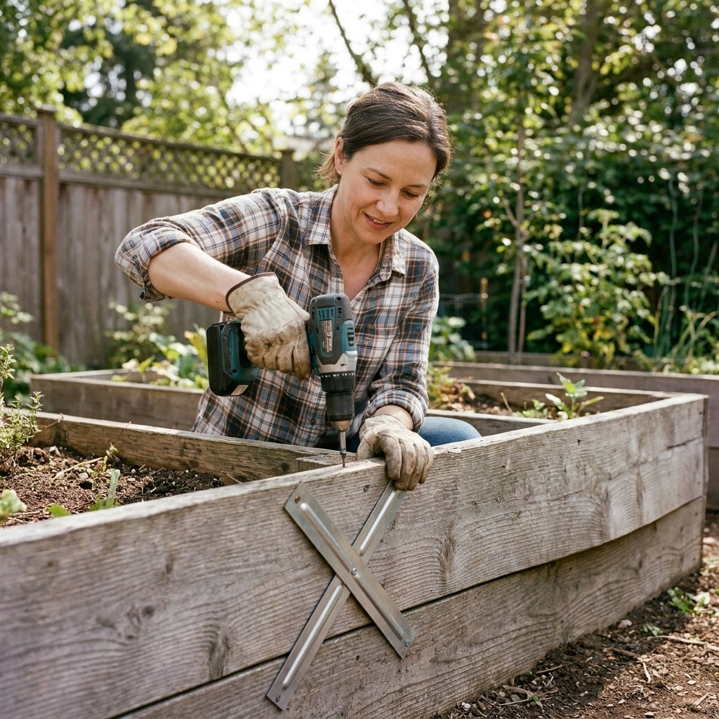 Fix Bowing Raised Bed Sides