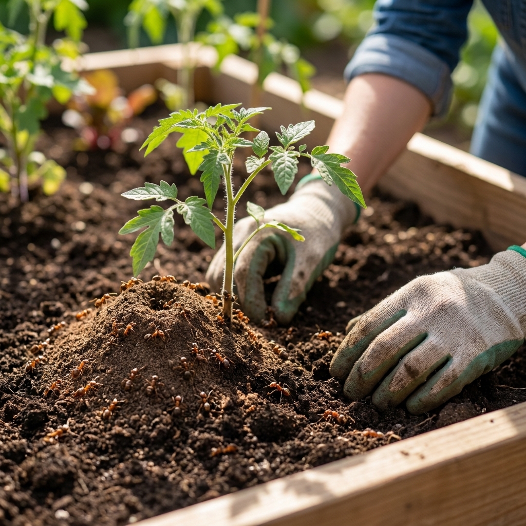 Naturally Get Rid of Ant Colonies in Raised Bed Soil